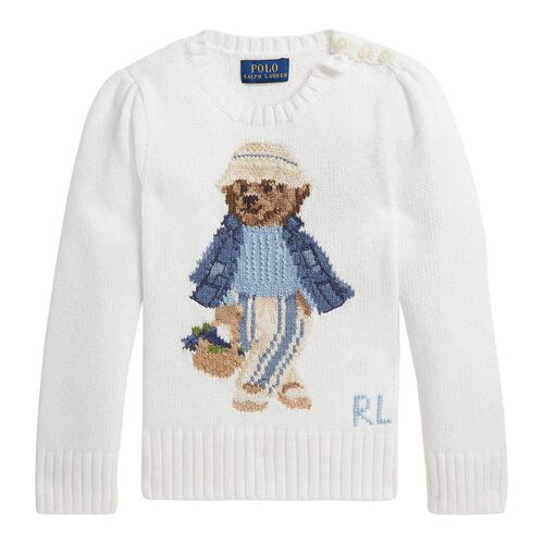 Polo Ralph Lauren Polo Bear Cotton Sweater 3-6Y